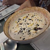 Crema fria de coco at UVE - Restaurante Vegano - Vegetariano en Granada in Granada