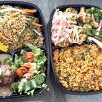 Eschovich mushrooms & sweet and sour veggie balls  at 7 Basiks  in Kingston