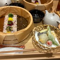 Curry + tempura set at Koisus Vegan Curry & Tempura in Osaka