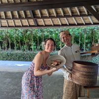 Vegan birthday treat at NŪTRIŌ Restaurant in Bali