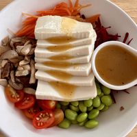 Vegan tofu bowl   at Morning sugar in Bangkok
