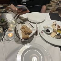 Vegan cheese board of 9 different cheeses   at La Colubrina in Milan