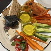 Olive oil tasting- the cheese was incredible!   at La Colubrina in Milan