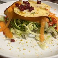 Starter salad  at La Colubrina in Milan
