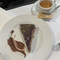 Chocolate cake (soy free and with coconut sugar)  at La Colubrina in Milan