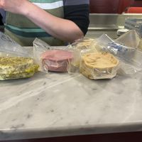 A part of the cheese options   at La Colubrina in Milan