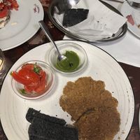 Funghi pletorus con pesto  at La Colubrina in Milan