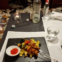 Seitan skewer at La Colubrina in Milan