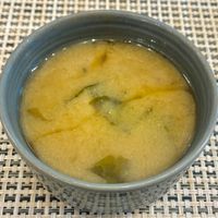 Miso soup  at Mowsem in Dubai