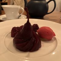 Poached pear  at The Parsons Table in Arundel