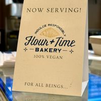 Flour + Time Bakery Signage at Dancing Goats Buckhead in Atlanta