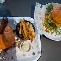 Sloppy Joe and Devil Diablo with chips at HappyFood by YogaHub in Dublin