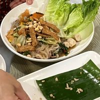 Lao noodle salad   at Reunion Cafe Luang Prabang in Luang Prabang