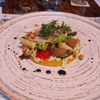 Kikkererwtenpannekoekje at Restaurant de Voetangel  in Amstelveen