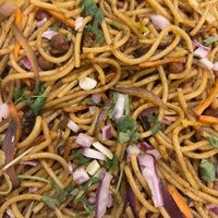 vegan chow mein at Hurry For Curry in Louisville