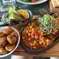 Stuffed Aubergine  at Olive Tree Restaurant Bedford in Bedford