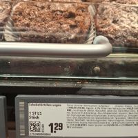 Vegan chocolate tart/cake, haven't seen these until now! at REWE  in Berlin
