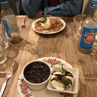vegan brownie and ice cream at Zum Spätzle in Hamburg