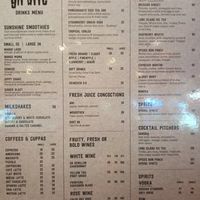 Drinks at DXB - Giraffe World Kitchen- T3 in Dubai