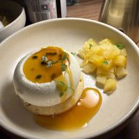 Passionfruit & Llime mousse tart at Boilerhouse Kitchen & Bar in Manly
