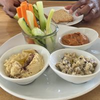 Mezze platter  at Wild Beets in Ibiza