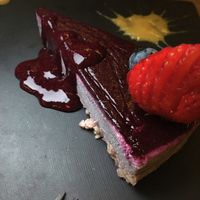 cheesecake de frutos rojos at Wild Beets in Ibiza