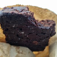 Most delicious brownie (baked) at Wild Beets in Ibiza