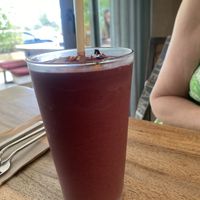 Lot’s of healthy, tasty drinks.  at Wild Beets in Ibiza