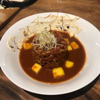 Tempeh chilli  at Wild Beets in Ibiza