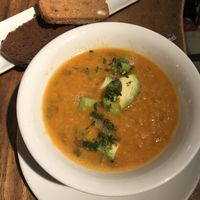 Sopa de lentejas at Wild Beets in Ibiza