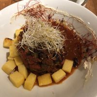 Deliciosa la polenta! at Wild Beets in Ibiza