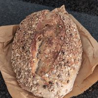 Seeded sourdough at BEK Sourdough Bakery in Hampshire