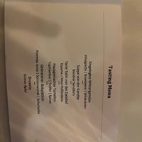 Menue  at Marktkuche in Zurich