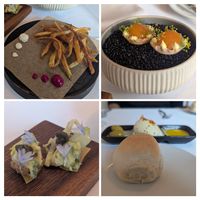 Tastes before the courses at Marktkuche in Zurich