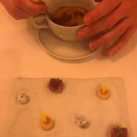 Treats with coffee  at Marktkuche in Zurich