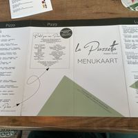 Menu 1 (there is a separate menu for drinks)  at La Piazzetta in Westkapelle