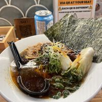 Black vegan tantan ramen  at Vatten Ramen LABO Plantage in Amsterdam