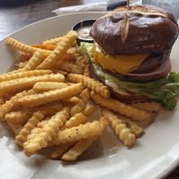 Vegan Burger Deluxe w/ Vegan Aioli   at Goose Port American Restaurant • Portuguese Roots in Roseville
