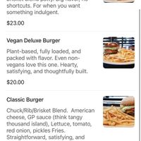 Vegan option on menu   at Goose Port American Restaurant • Portuguese Roots in Roseville