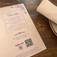 Small but labeled vegan menuu  at Ristorante Illando  in San Diego