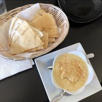 Hummus and pita  at Hot and Cold Cafe in Lynchburg