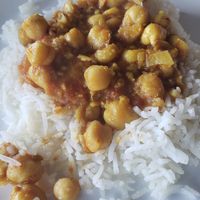 Chana masala at Hot and Cold Cafe in Lynchburg