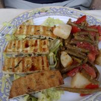 grilled tofu at Bio Sound System in Venice