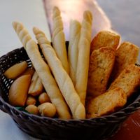 bread basket at Bio Sound System in Venice