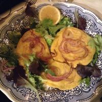 vegan chickbeas omelette  at Bio Sound System in Venice