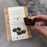 Pecan caramel cups (very sweet but tasty!) at Pure Lovin' Chocolate in Victoria