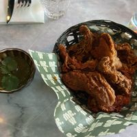 Korean fried mushrooms: very tasty with a good crunch  at Mr Watson in Amsterdam