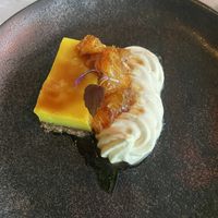 Olive oil/lemon cake with cream. It was quite nice, but the cake was more zesty than creamy  at Mr Watson in Amsterdam