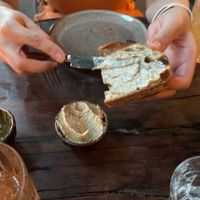 Sourdough with porcini butter  at Mr Watson in Amsterdam