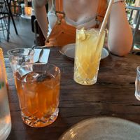 Apple high ball and mushroom old fashioned  at Mr Watson in Amsterdam